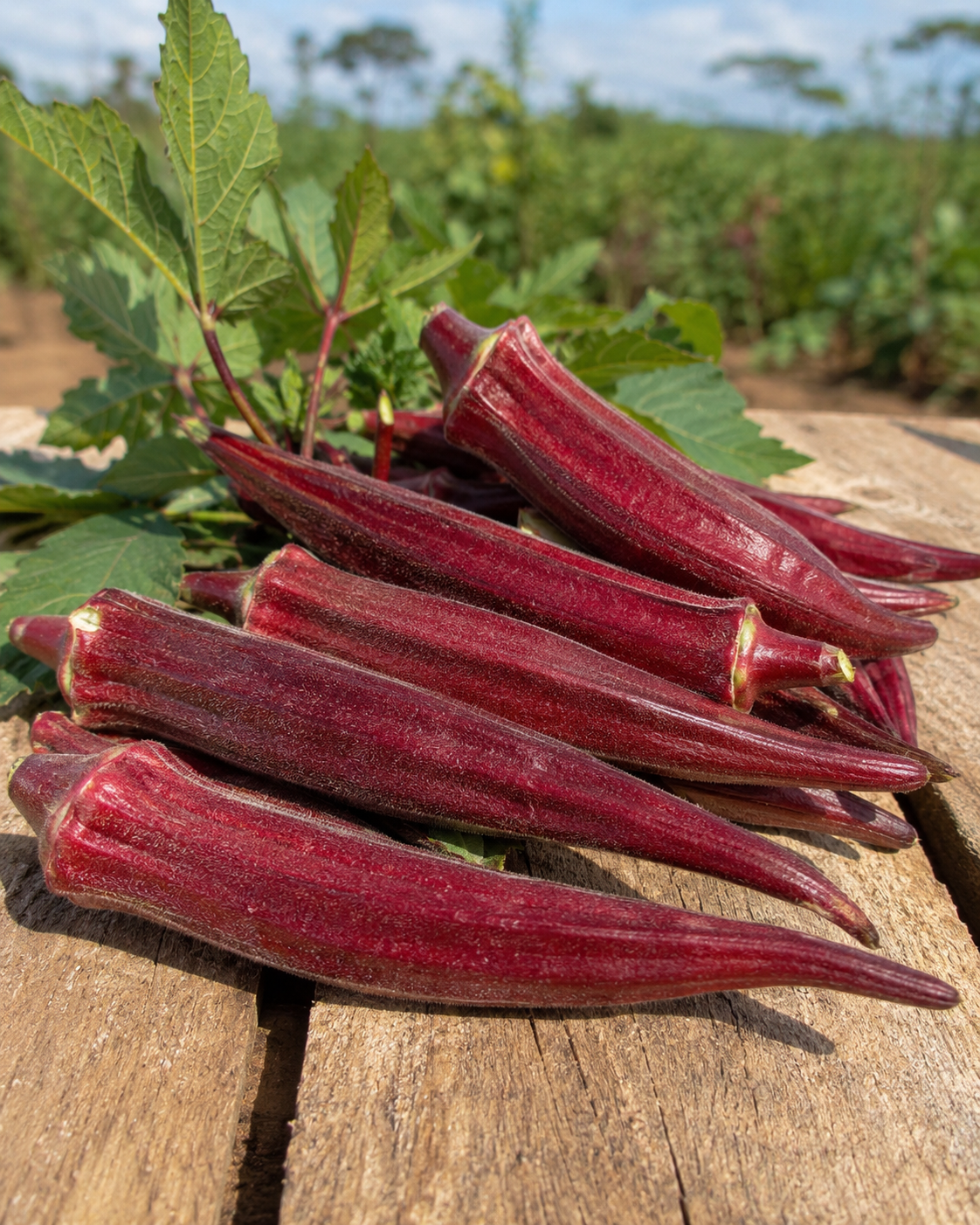 Red Okra from Ubuntu Livestock & Produce